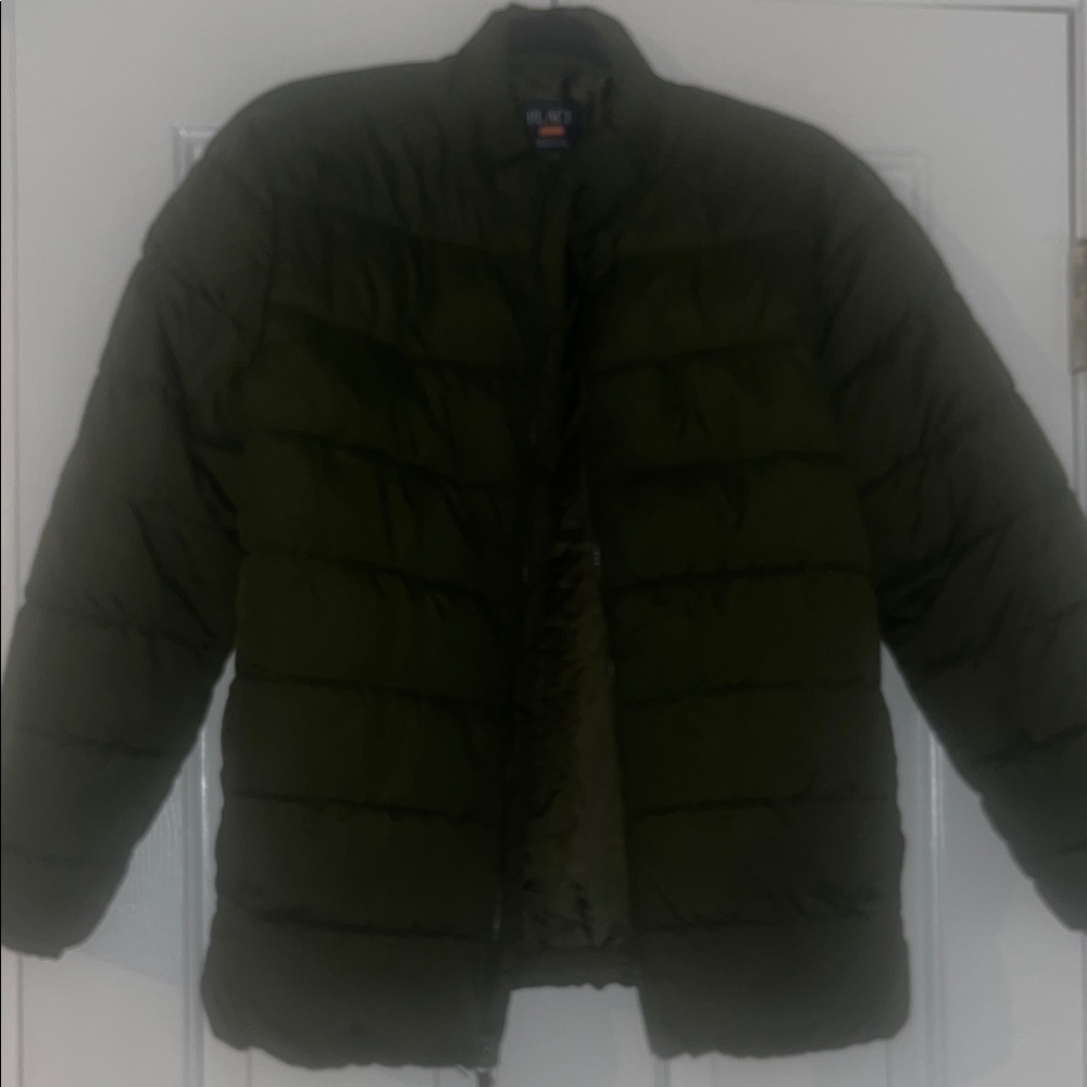 Dark Green Puffer Jacket